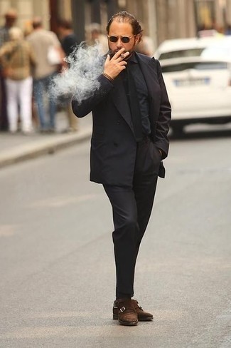schwarzer Anzug von Versace