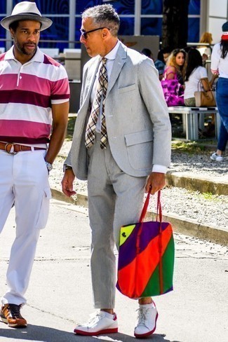 mehrfarbige Shopper Tasche aus Segeltuch von Greg Lauren
