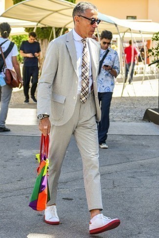 mehrfarbige Shopper Tasche aus Segeltuch von Greg Lauren