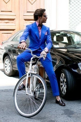 blauer Anzug von Karl Lagerfeld