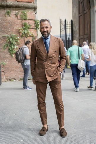 brauner Anzug von Brunello Cucinelli