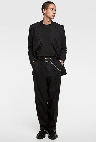 schwarzer Ledergürtel von Vivienne Westwood