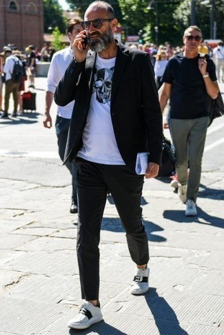 schwarzer Anzug von Maurizio Miri