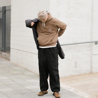 Hellbeige Mütze kombinieren – 79 Herren Outfits kalt Wetter