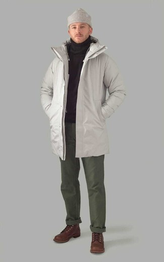Hellbeige Mütze kombinieren – 79 Herren Outfits kalt Wetter