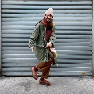 Hellbeige Mütze kombinieren – 79 Herren Outfits kalt Wetter