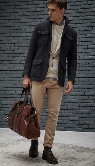 Welche Langarmhemden mit hellbeige Sakkos zu tragen – 216 Herren Outfits