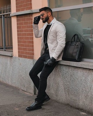 Welche Langarmhemden mit hellbeige Sakkos zu tragen – 216 Herren Outfits