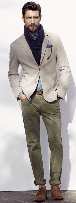 Welche Langarmhemden mit hellbeige Sakkos zu tragen – 216 Herren Outfits