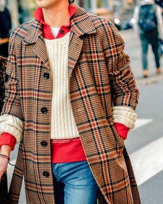 20 Jährige: Hellbeige Strickpullover kombinieren – 32 Herren Outfits