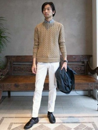 Hellbeige Strickpullover kombinieren – 172 Herren Outfits