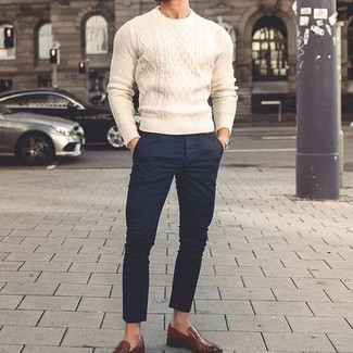 Hellbeige Strickpullover kombinieren – 172 Herren Outfits