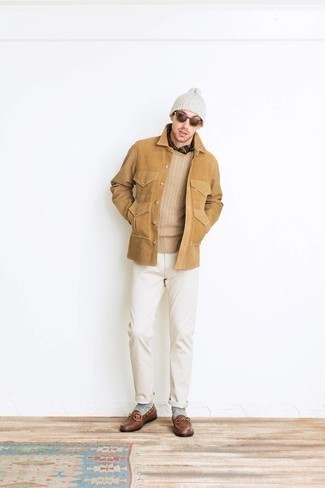 Hellbeige Strickpullover kombinieren – 172 Herren Outfits