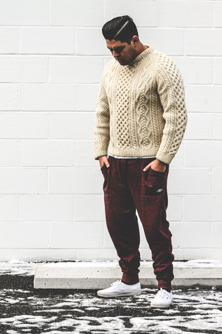 Hellbeige Strickpullover kombinieren – 172 Herren Outfits