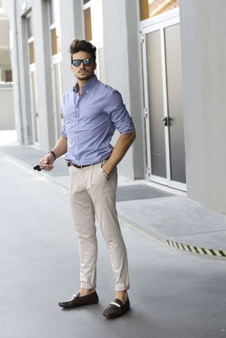 Welche Businesshemden mit hellbeige Chinohose zu tragen – 634+ Herren Outfits