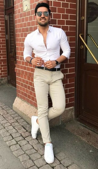 Welche Businesshemden mit hellbeige Chinohose zu tragen – 634+ Herren Outfits