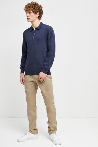 Teenager: Hellbeige Chinohose kombinieren – 17 Smart-Casual Frühling Herren Outfits