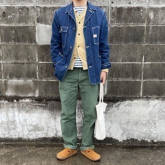 Welche Shirtjacken mit hellbeige Chinohose zu tragen – 19 Sommer Herren Outfits