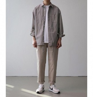 20 Jährige: Welche Shirtjacken mit hellbeige Chinohose zu tragen – 133 Herren Outfits