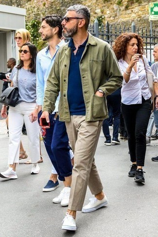 Welche Shirtjacken mit hellbeige Chinohose zu tragen – 558+ Herren Outfits