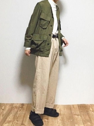 Welche Shirtjacken mit hellbeige Chinohose zu tragen – 19 Sommer Herren Outfits