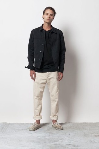 Welche Shirtjacken mit hellbeige Chinohose zu tragen – 558+ Herren Outfits