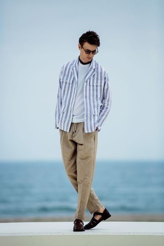 Welche Shirtjacken mit hellbeige Chinohose zu tragen – 19 Sommer Herren Outfits