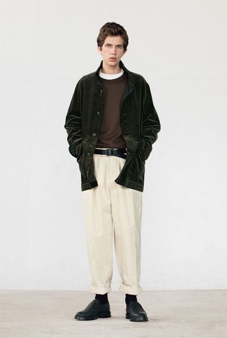 Welche Shirtjacken mit hellbeige Chinohose zu tragen – 558+ Herren Outfits