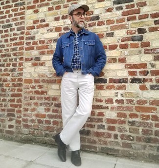 Hellbeige Baseballkappe mit Hahnentritt-Muster kombinieren – 4 Smart-Casual Sommer Herren Outfits