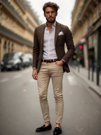 Welche Sakkos mit hellbeige Jeans zu tragen – 74 Herren Outfits