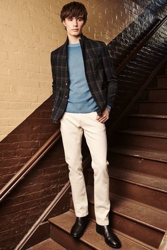 Welche Sakkos mit hellbeige Jeans zu tragen – 74 Herren Outfits