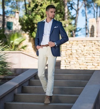 Welche Sakkos mit hellbeige Jeans zu tragen – 74 Herren Outfits