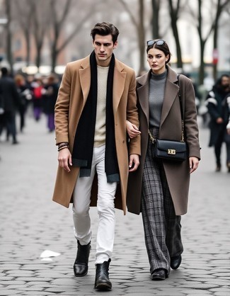 Hellbeige Jeans kombinieren – 65 Herren Outfits kalt Wetter