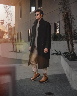 Hellbeige Jeans kombinieren – 65 Herren Outfits kalt Wetter