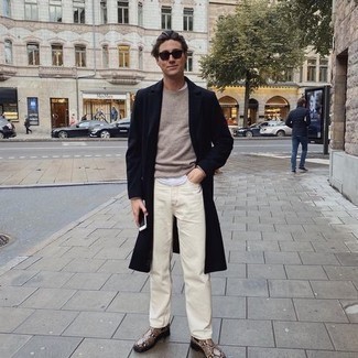Hellbeige Jeans kombinieren – 65 Herren Outfits kalt Wetter