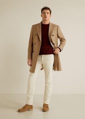 Hellbeige Jeans kombinieren – 65 Herren Outfits kalt Wetter