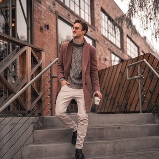 Hellbeige Jeans kombinieren – 65 Herren Outfits kalt Wetter