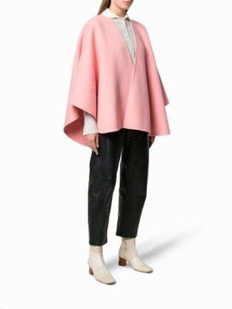 Hellbeige Leder Stiefeletten kombinieren – 82 Damen Outfits