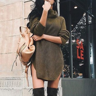 Hellbeige Leder Rucksack kombinieren – 13 Damen Outfits