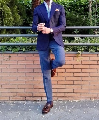 Hellbeige Einstecktuch kombinieren – 372 Sommer Herren Outfits