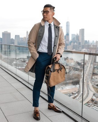Hellbeige Regenjacke kombinieren – 88 Frühling Herren Outfits