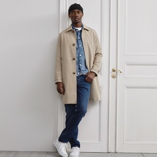 Hellbeige Regenjacke kombinieren – 252 Herren Outfits