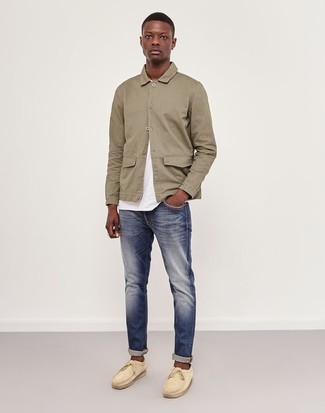 Hellbeige Shirtjacke kombinieren – 875+ Herren Outfits