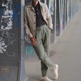 Hellbeige Shirtjacke kombinieren – 875+ Herren Outfits