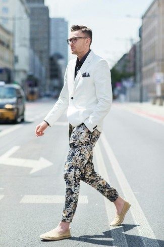 Welche Chinohosen mit hellbeige Slip-On Sneakers zu tragen – 67 Herren Outfits
