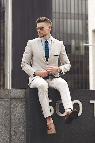 Welche Businesshemden mit hellbeige Anzuges zu tragen – 615+ Herren Outfits