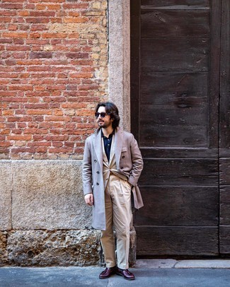 Hellbeige Anzug kombinieren – 46 Herren Outfits kalt Wetter