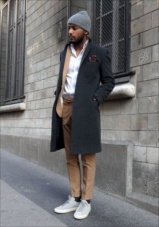 Hellbeige Anzug kombinieren – 46 Herren Outfits kalt Wetter