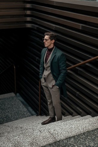 Hellbeige Anzug kombinieren – 46 Herren Outfits kalt Wetter