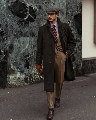 Hellbeige Anzug kombinieren – 46 Herren Outfits kalt Wetter